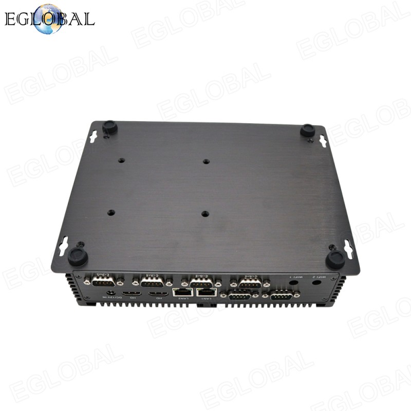 Fanless Rugged Small Desktop Computers 6 COM 4G SIM Card Eglobal